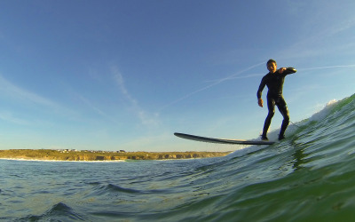 longboarder-Surfer-Gwithian